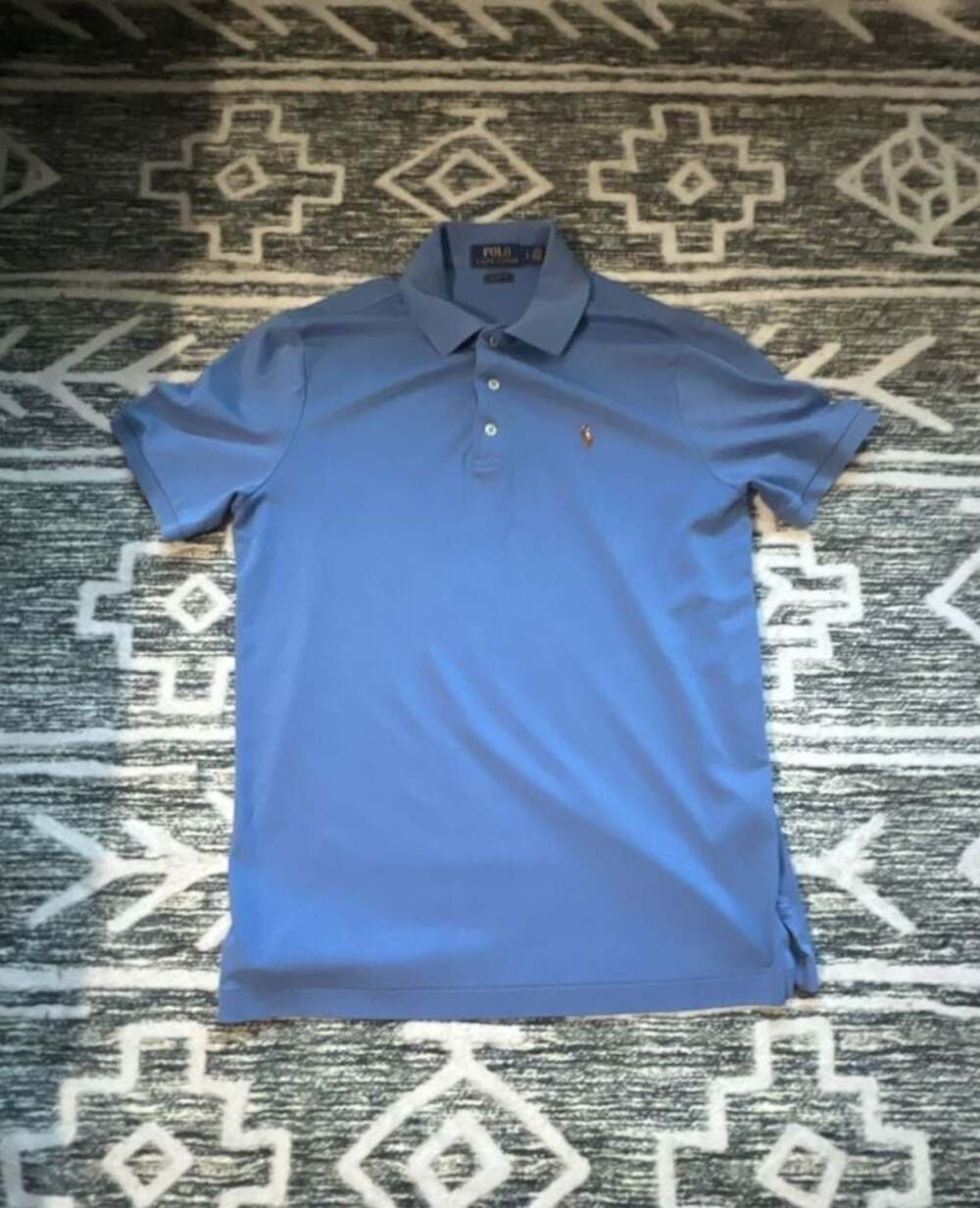 Polo Ralph Lauren Classic Fit Cotton Polo Shirt in Blue